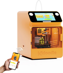 20%OFF Flash Deal | Kidoodle MiniBox A1: 3D Printer for Kids, Unleash Creativity with Kidoodle, 600mm/s High Speed, AutoLiv/Design Safe for Kids/5" Touch Screen, Wi-Fi/App Control, Easy to Install at Home/School