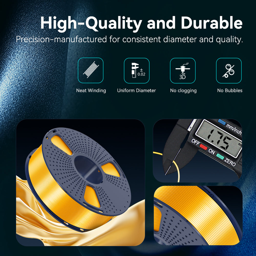 [MOQ: 6KG] SILK 3D Printer Filament 1KG