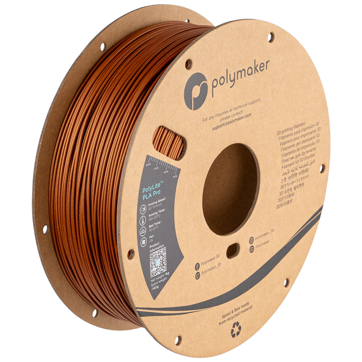 PolyLite™ Metallic PLA Pro