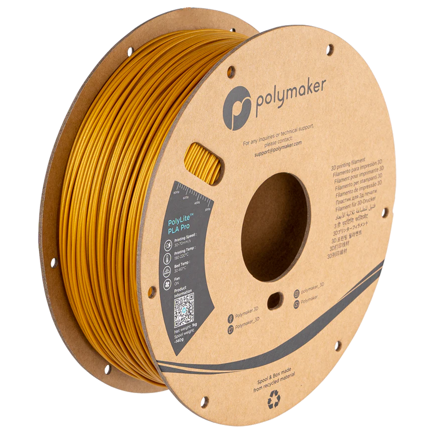 PolyLite™ Metallic PLA Pro