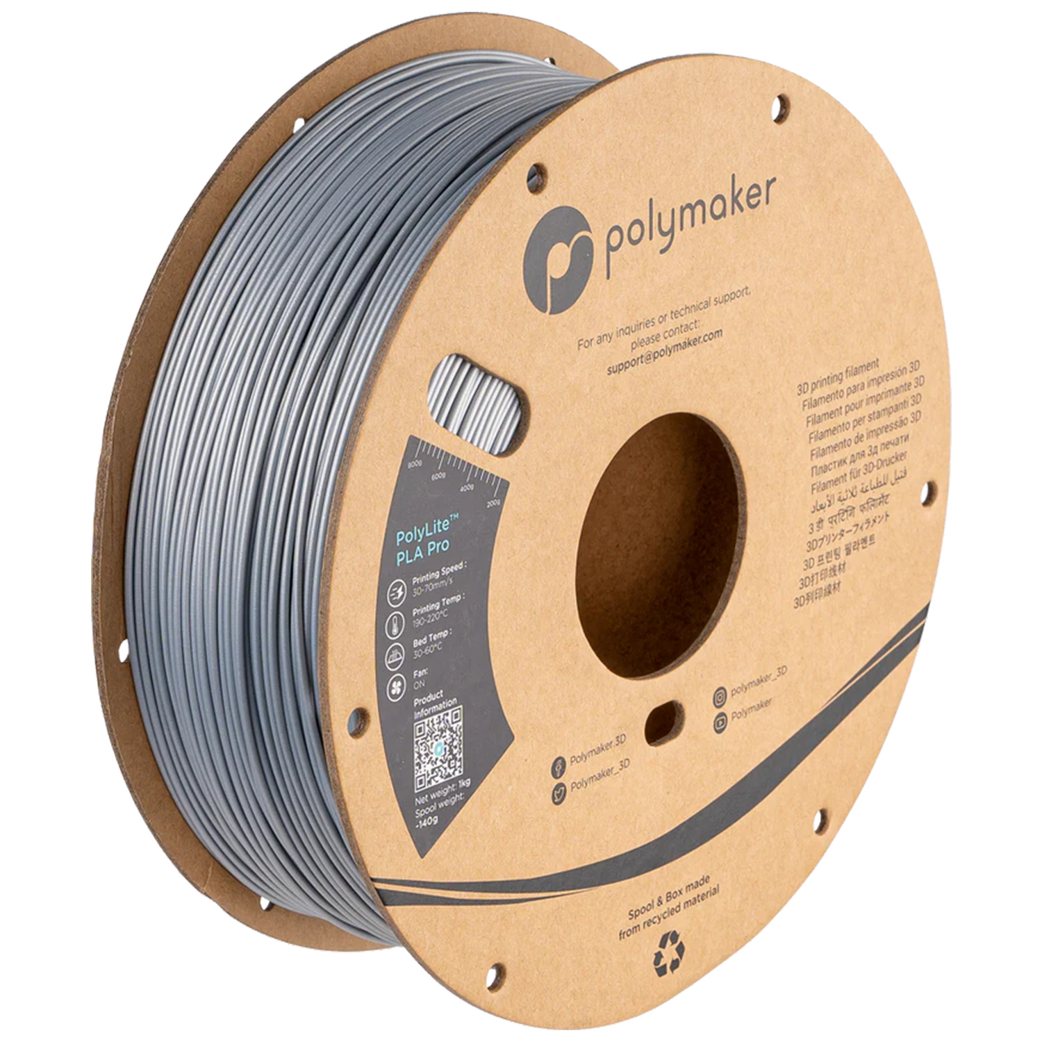 PolyLite™ Metallic PLA Pro