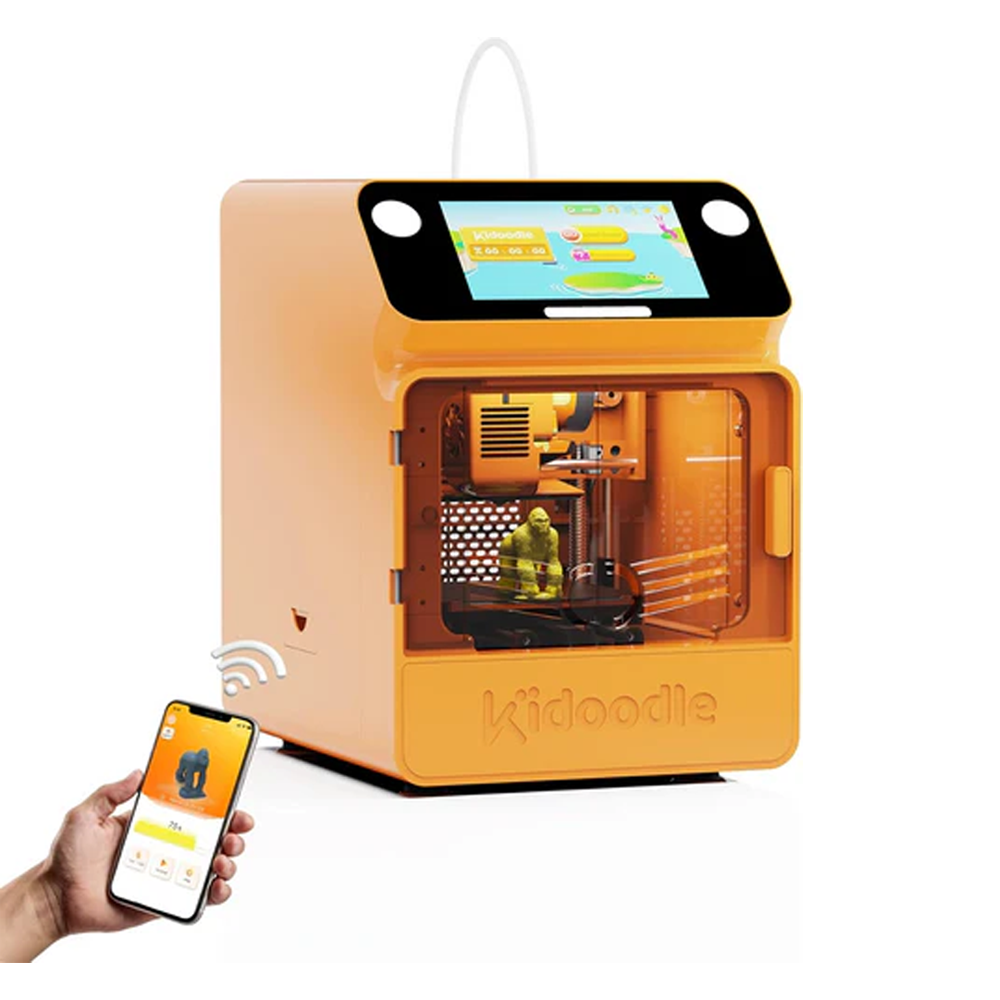 20%OFF Flash Deal | Kidoodle MiniBox A1: 3D Printer for Kids, Unleash Creativity with Kidoodle, 600mm/s High Speed, AutoLiv/Design Safe for Kids/5" Touch Screen, Wi-Fi/App Control, Easy to Install at Home/School