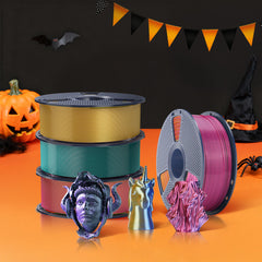 [MOQ: 3KG] Multi-Color SILK Filament(Dual-color, Tri-color and Four-color) 3D Printer Filament 1KG