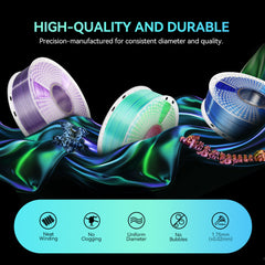 [MOQ: 3KG] Multi-Color SILK Filament(Dual-color, Tri-color and Four-color) 3D Printer Filament 1KG