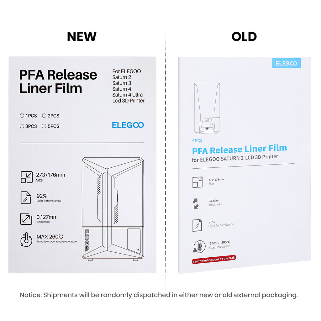 PFA Film for Saturn 2/8K/3/4/4 Ultra/4 Ultra 16K (5 Pcs)
