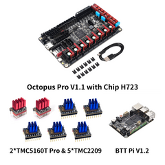 BIGTREETECH Stealthy Hi-Speed High-Voltage Kit Octopus PRO TMC5160T Pro TMC2209 BTT PI Upgrade For Klipper Voron DIY 3D Printer