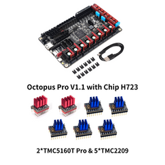BIGTREETECH Stealthy Hi-Speed High-Voltage Kit Octopus PRO TMC5160T Pro TMC2209 BTT PI Upgrade For Klipper Voron DIY 3D Printer