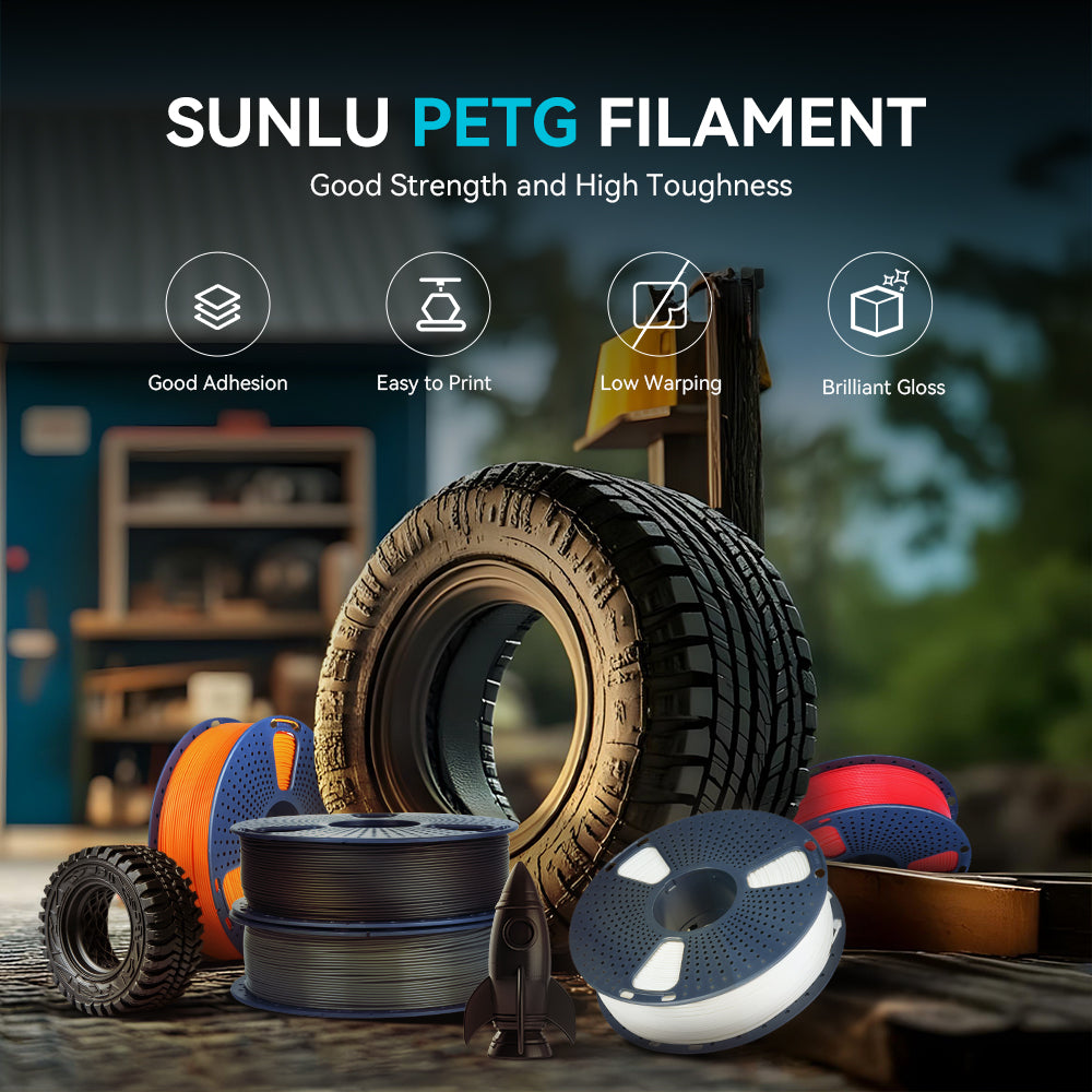 3KG & 5KG Large Spool PETG, ABS 3D Printer Filament Collection