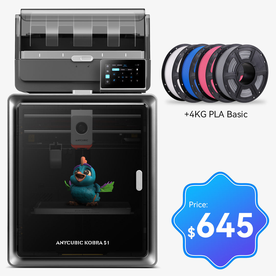 Kobra S1 Combo 4KG PLA Basic Bundle - 4 Colors