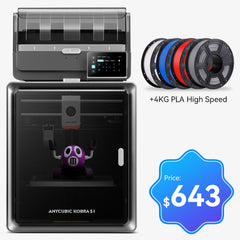 Kobra S1 Combo 4KG PLA High Speed Bundle - 4 Colors