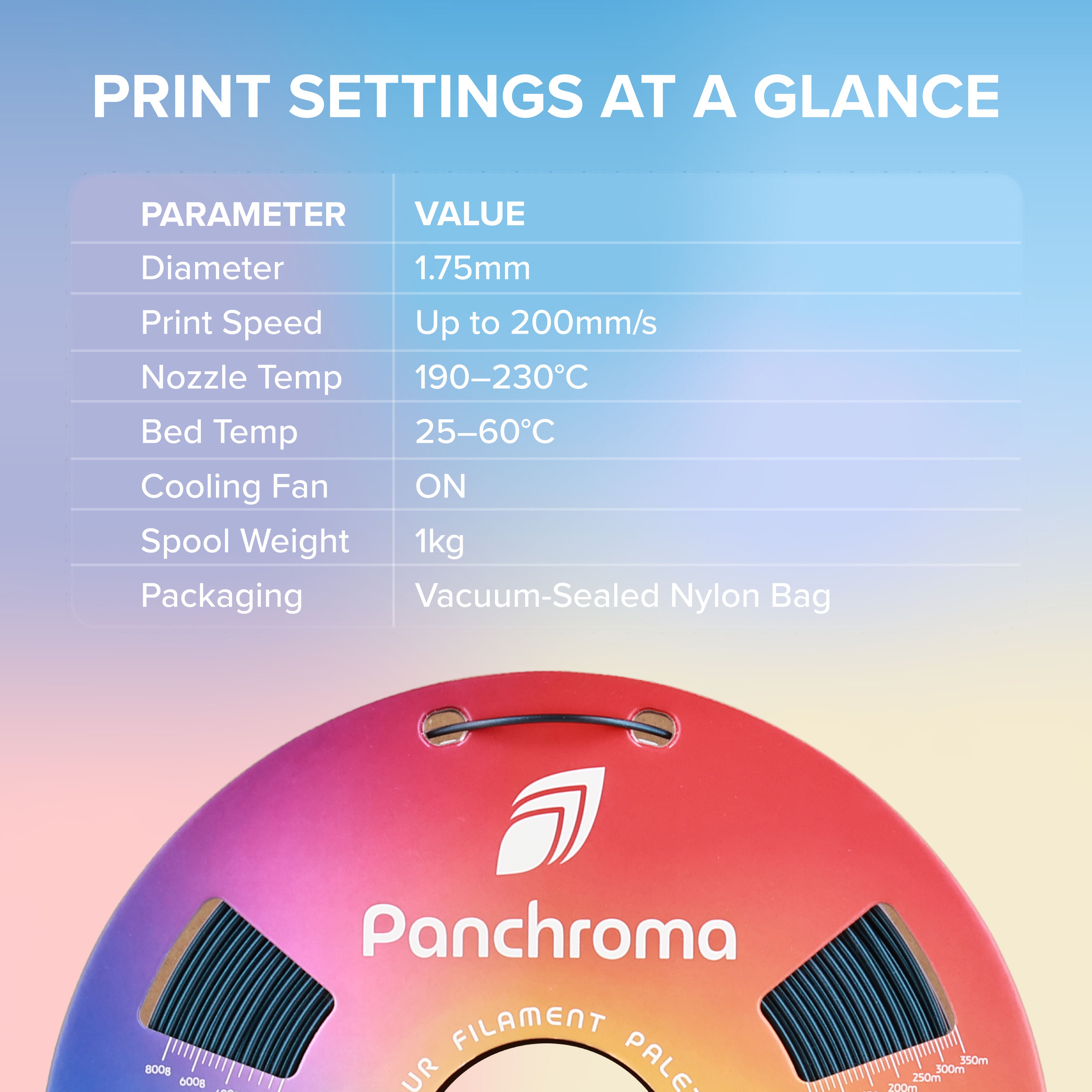 Panchroma™ Starlight PLA (Formerly PolyLite™ Starlight)