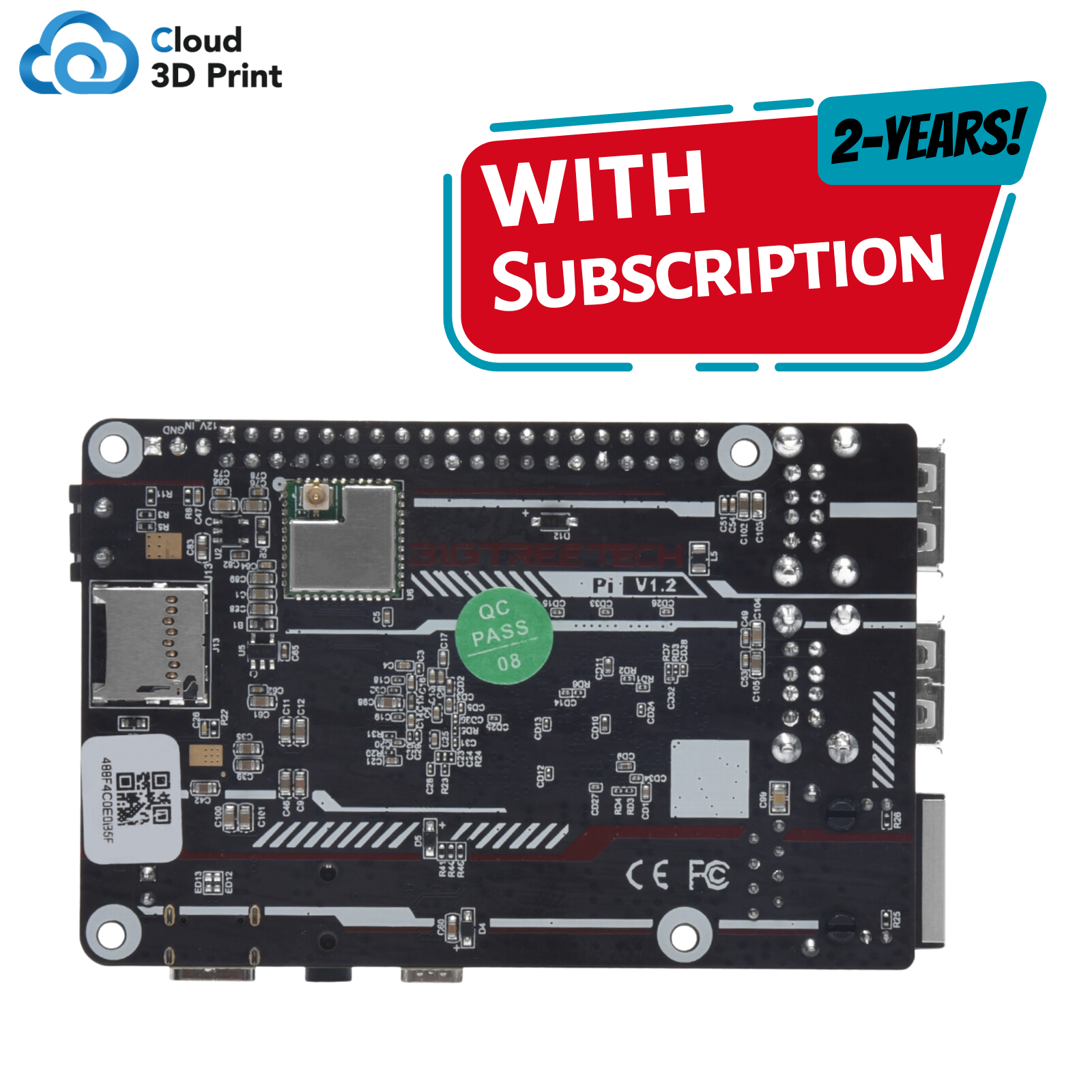 BIGTREETECH BTT Pi + Cloud 3D Print