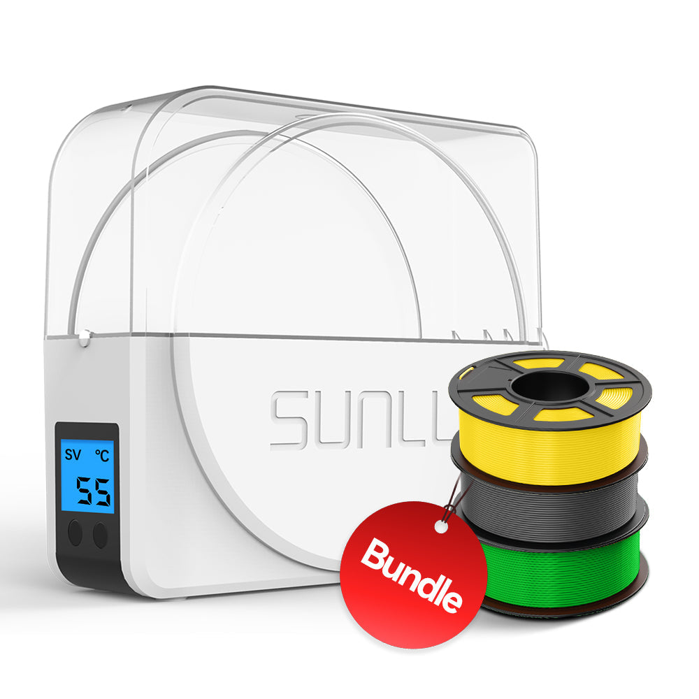 Get PLA at $6.6/KG | SUNLU S1 Plus Filament Dryer and PLA Filament Bundle