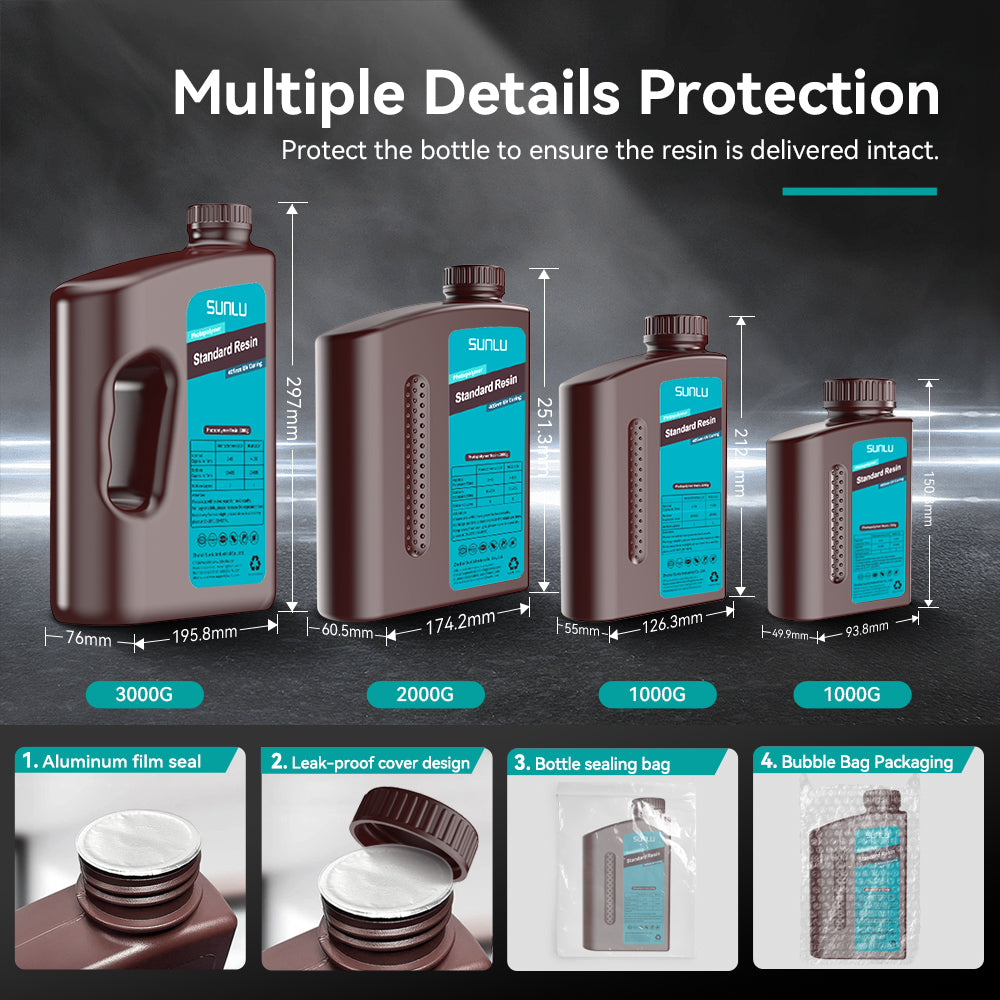 [Get 5 for the Price of 4] 1000g Standard Resin, Water-wash Standard Resin and Standard Plus Resin